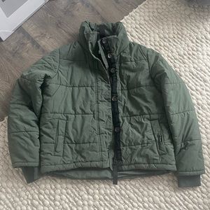 Green winter jacket